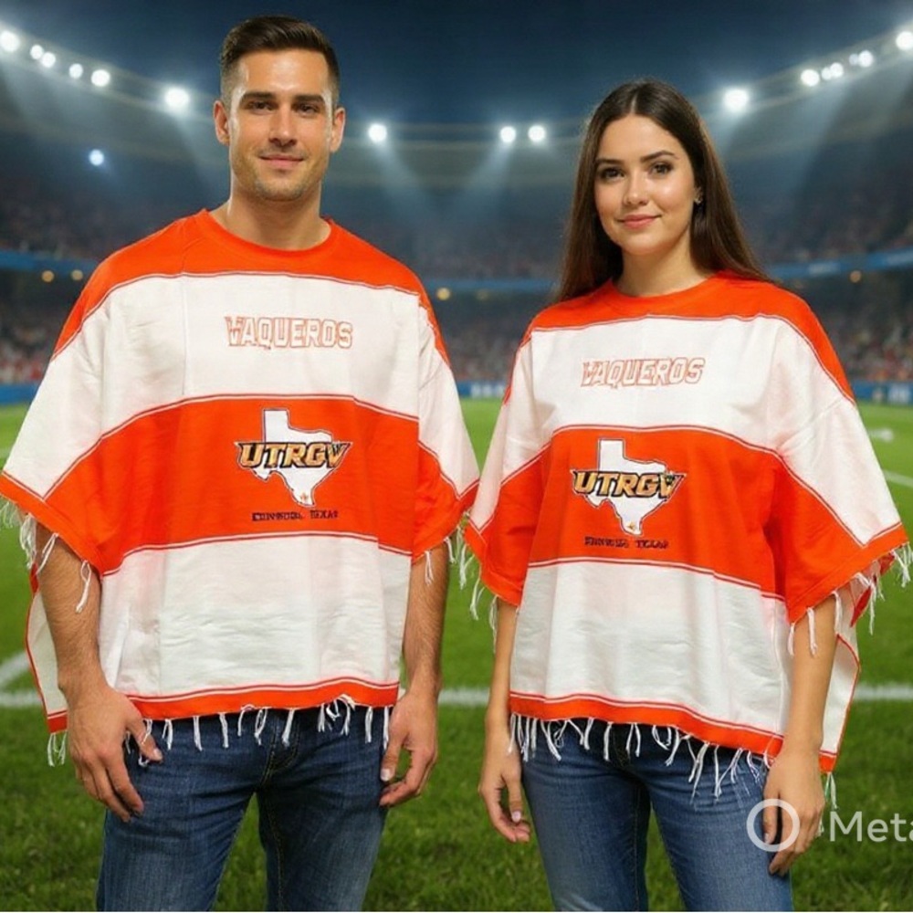 UTRGV VAQUEROS Custom Made Zarape / Sarape RGV Edinburg College Football Fan